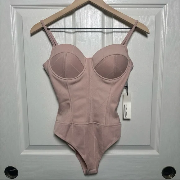 Haute Monde Pink Bodysuit - Picture 3 of 14